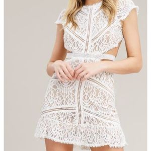 White lace dress